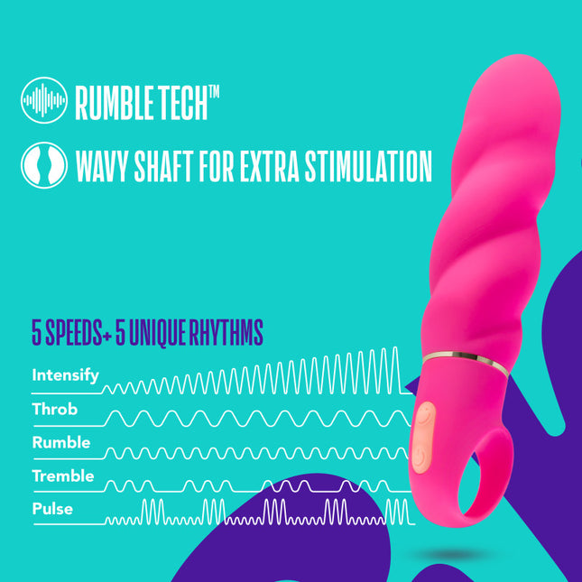 Aria Amazing AF Fuschia Pink Loop Handle Vibrator