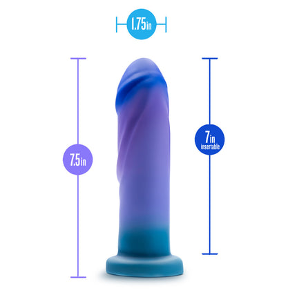 Avant Midnight Rendezvous - Ocean Blue 7.5 Inch Dildo