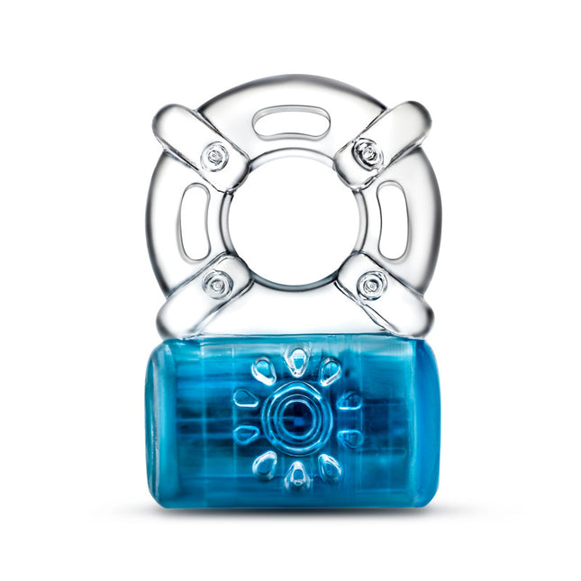 Blush - Play With Me Pleaser Rechargeable C-Ring (Blue Rechargeable Cock Ring)