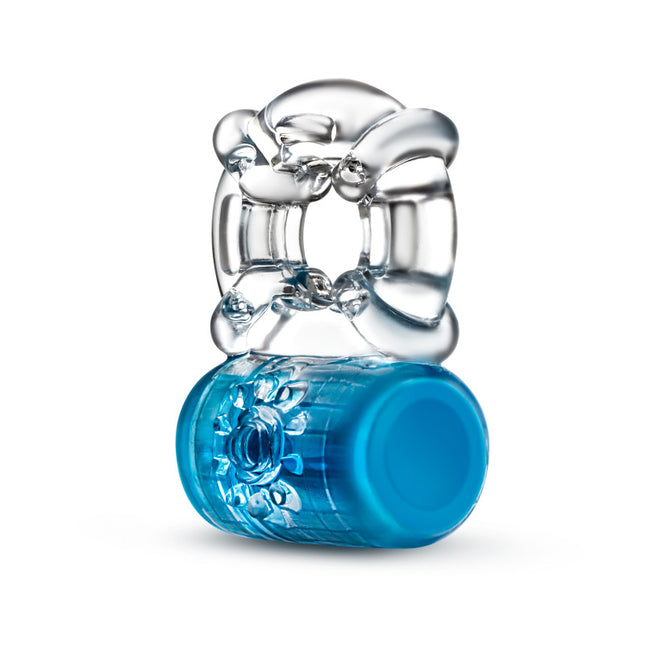 Blush - Play With Me Pleaser Rechargeable C-Ring (Blue Rechargeable Cock Ring)