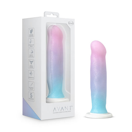 Avan D17 Lucky 8 Inch Rainbow Dildo with Case