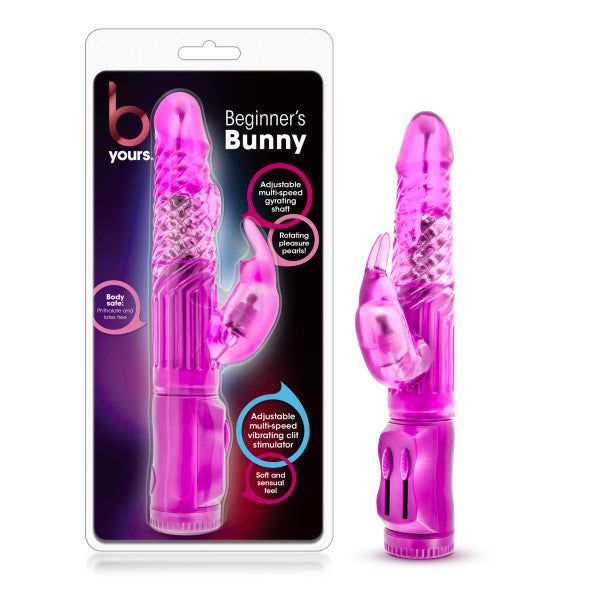 B Yours Beginner's Bunny Pink 22.2cm Rabbit Vibrator
