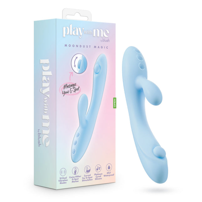 Play With Me Moondust Magic Blue Rabbit Vibrator