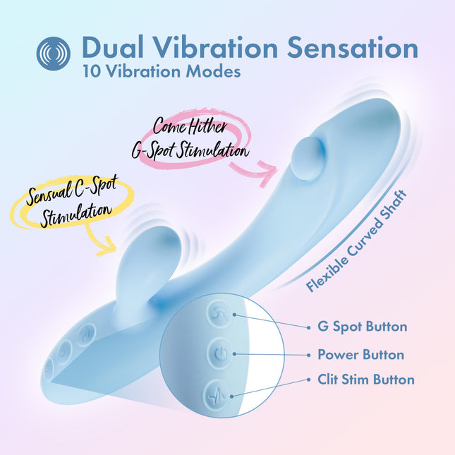 Play With Me Moondust Magic Blue Rabbit Vibrator