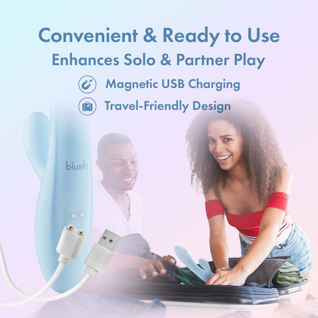 Play With Me Moondust Magic Blue Rabbit Vibrator