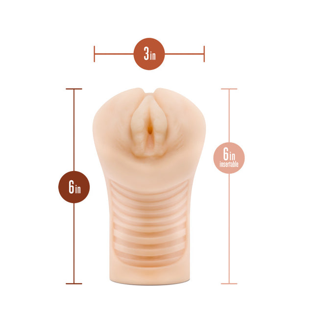 M Elite Soft and Wet - Annabella Flesh Vibrating Vagina Stroker