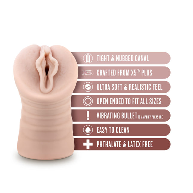 EnLust Destini - Flesh Vibrating Vagina Stroker