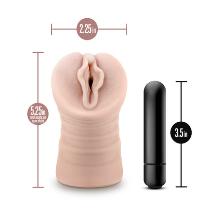 EnLust Destini - Flesh Vibrating Vagina Stroker