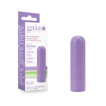 Gaia Eco Lilac Purple Rechargeable Bullet Vibrator