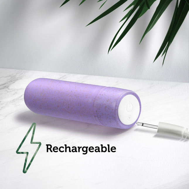 Gaia Eco Lilac Purple Rechargeable Bullet Vibrator