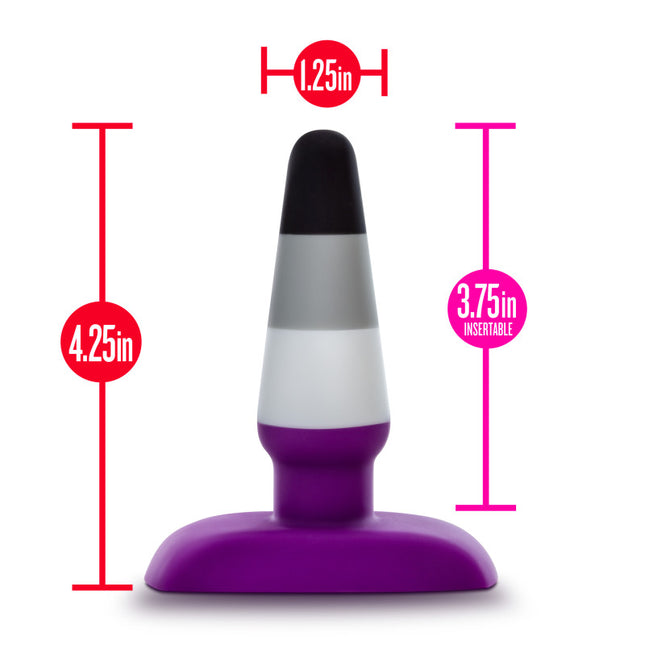 Avant Pride P7 Ace - Coloured 10.8 cm Butt Plug