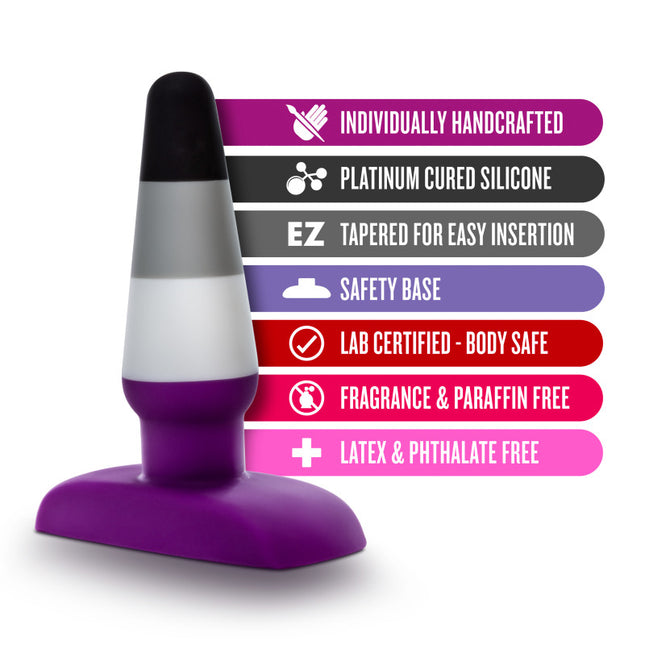 Avant Pride P7 Ace - Coloured 10.8 cm Butt Plug