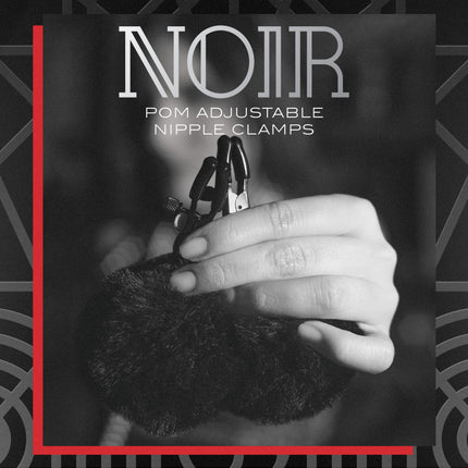 Noir Pom Adjustable Nipple Clamps - Black