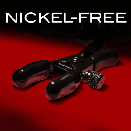 Noir Pom Adjustable Nipple Clamps - Black