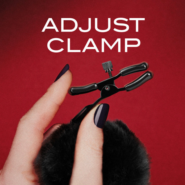 Noir Pom Adjustable Nipple Clamps - Black