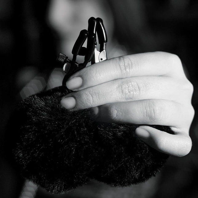 Noir Pom Adjustable Nipple Clamps - Black