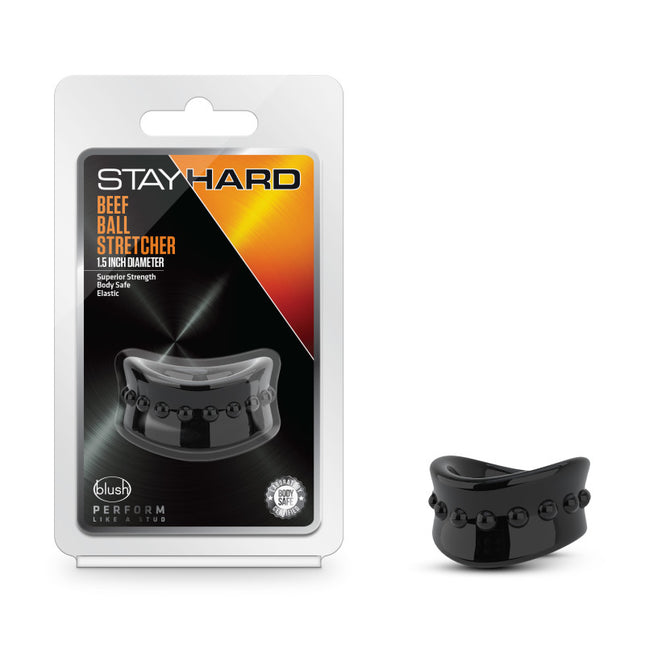 Blush - Stay Hard Beef Ball Stretcher (Black 3.8 cm)