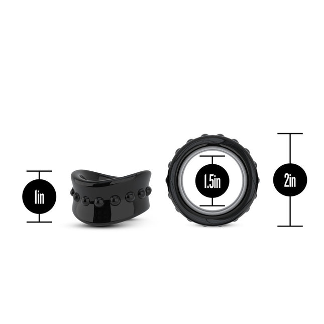 Blush - Stay Hard Beef Ball Stretcher (Black 3.8 cm)