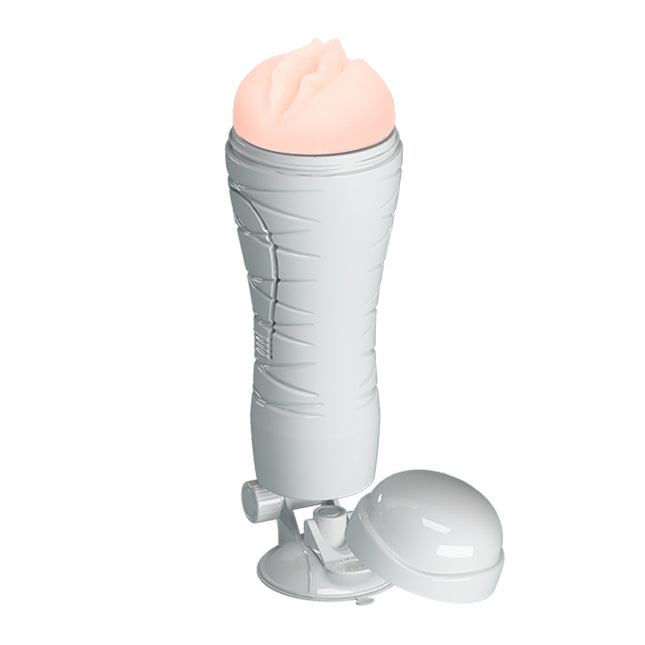 CRAZY BULL Flora Flesh Squeezable Vagina Stroker with Suction Base
