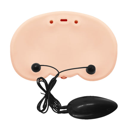 CRAZY BULL JUDY Vibrating Doggy Torso and black cable on a white background