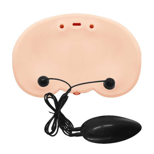 CRAZY BULL JUDY Vibrating Doggy Torso and black cable on a white background