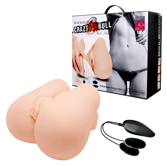 CRAZY BULL Flesh Vibrating Missionary Torso Masturbator
