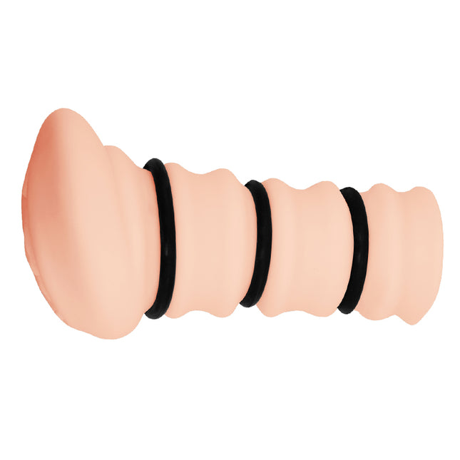 CRAZY BULL ROSSI Flesh Vagina Stroker with Tightening Rings