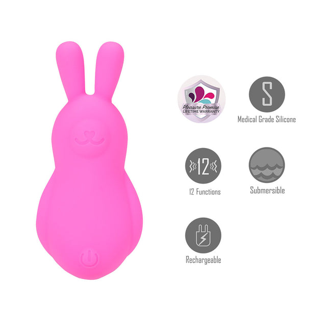 Maia BRI Pink 9cm Vibrating Bunny Bullet Vibrator