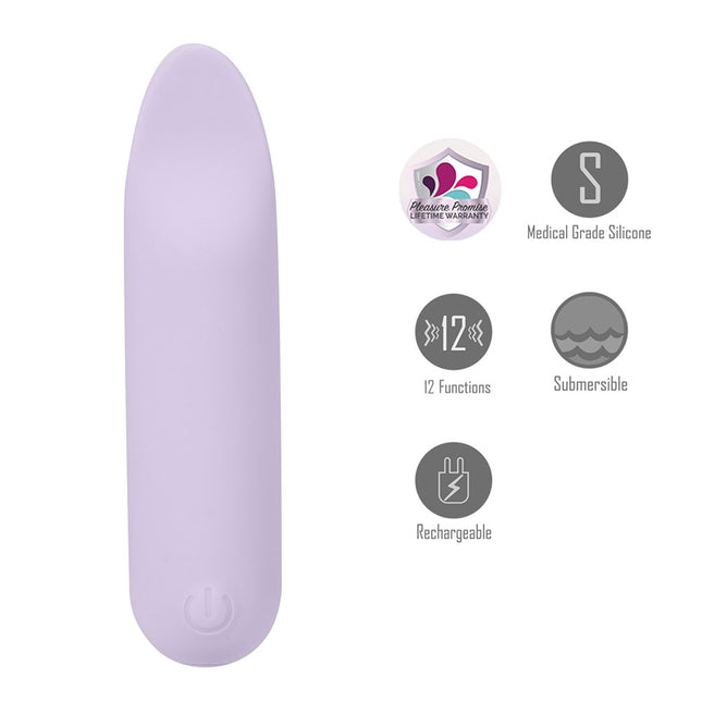 Maia TAWNI Lavender 9cm Bullet Vibrator with Flickering Tip
