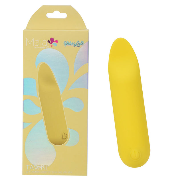 Maia TAWNI Yellow 9cm Bullet Vibrator with Flickering Tip