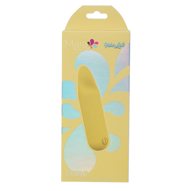 Maia TAWNI Yellow 9cm Bullet Vibrator with Flickering Tip