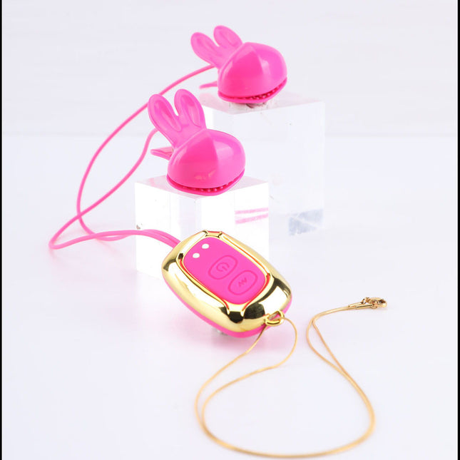 Maia MOLLI Pink Vibrating Nipple Clamps & Necklace