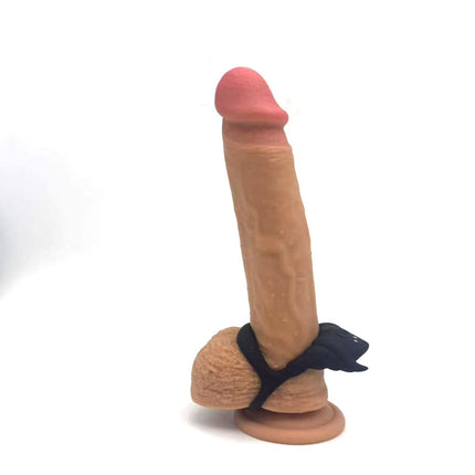 Maia ROCKY Black Vibrating Cock & Balls Ring
