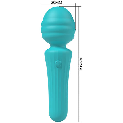 Party Up DUUNA - Teal - Teal 16.9 cm USB Rechargeable Massage Wand