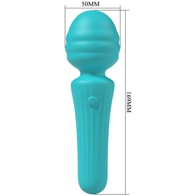 Party Up DUUNA - Teal - Teal 16.9 cm USB Rechargeable Massage Wand