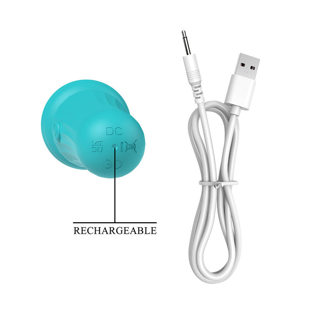 Party Up DUUNA - Teal - Teal 16.9 cm USB Rechargeable Massage Wand