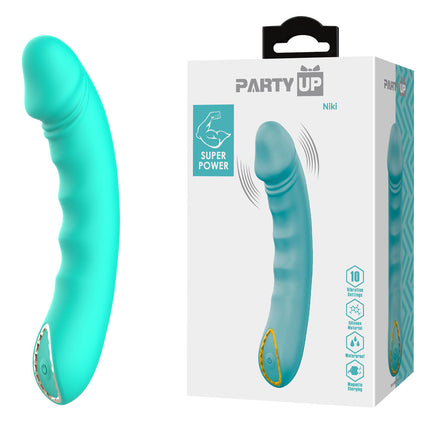 Party Up NIKI Teal Vibrator