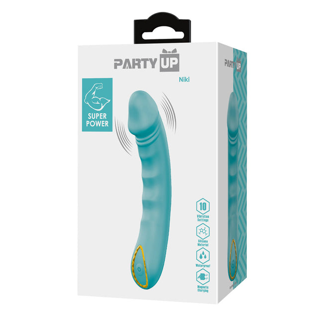 Party Up NIKI Teal Vibrator