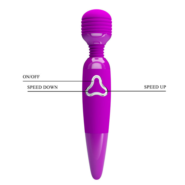 Party Up BRUCE Wand - Pink USB Rechargeable Massage Wand