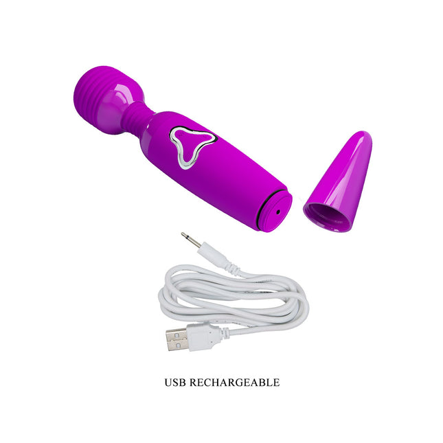 Party Up BRUCE Wand - Pink USB Rechargeable Massage Wand