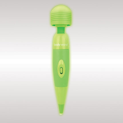 Bodywand Glow-in-the-Dark Original Mains Powered Vibrator in white background