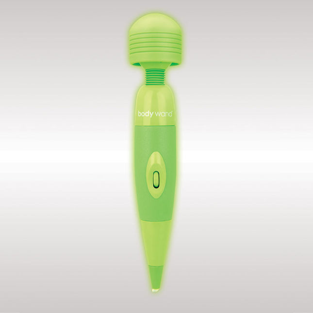 Bodywand Glow-in-the-Dark Original Mains Powered Vibrator in white background