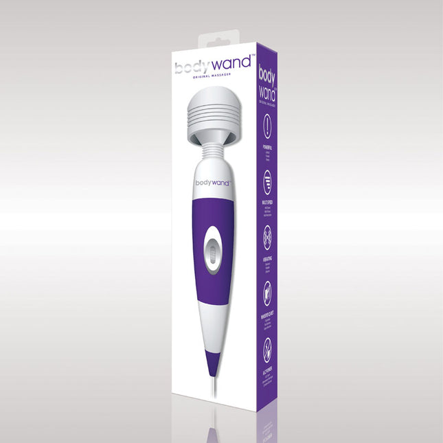 Bodywand Original - Purple Mains Powered Massage Wand with packaging box