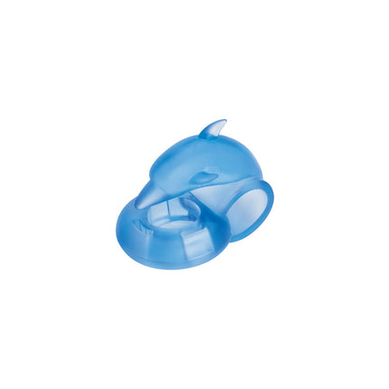 Bodywand Rechargeable Dancing Dolphin Ring - Blue Vibrating Cock Ring
