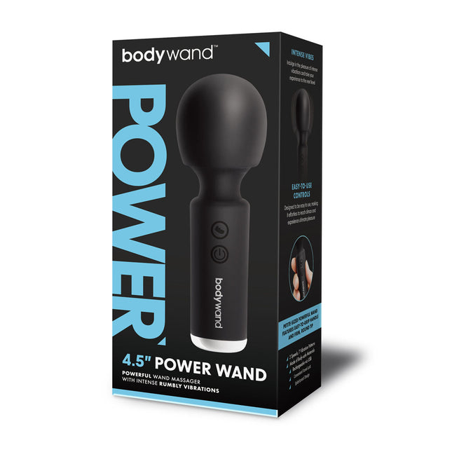 Bodywand 4.5'' Power Wand - Black USB Rechargeable Massager Wand