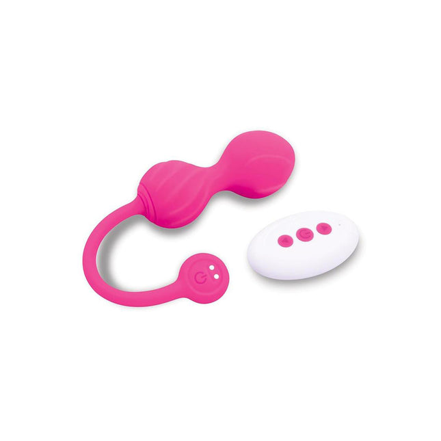 Bodywand Squeeze Remote-Control Pelvic Floor Trainer - Pink USB Rechargeable Weighted Kegel Balls