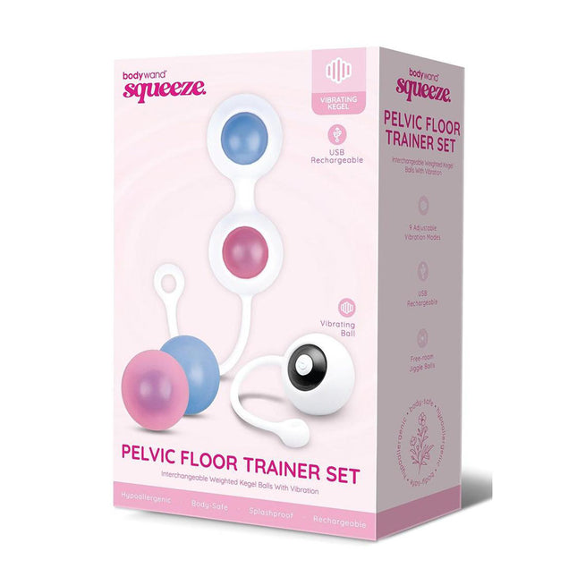 Bodywand Squeeze Pelvic Floor Trainer Set - Weighted Vibrating Kegel Set