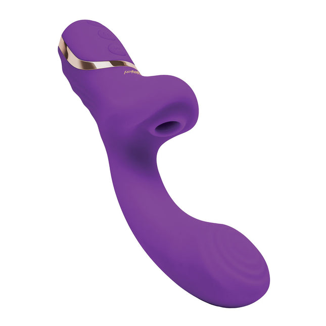 Bodywand G-Play Dual Stimulator Squirt Trainer - Purple Rabbit Vibrator with Air Pulsation