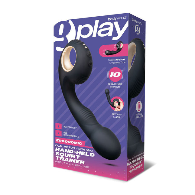 Bodywand G-Play Vibrating Squirt Trainer - Black Handheld Vibrator