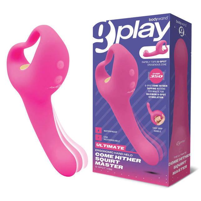 Bodywand G-Play Ultimate Come Hither Squirt Master - Pink Hand Held Vibrator
